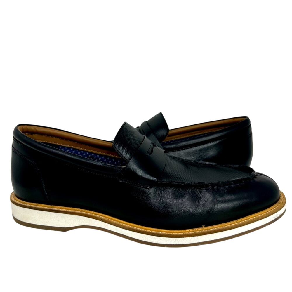 Thomas & Vine Watkins Penny Loafer - Black White